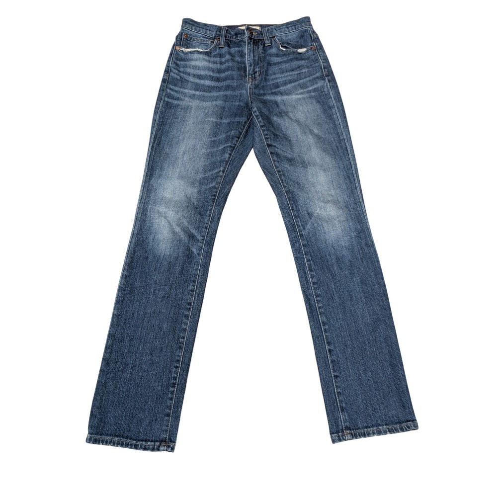 Madewell Jeans Womens 24 Blue High Rise Slim Boyjean Straight Leg Denim G7209